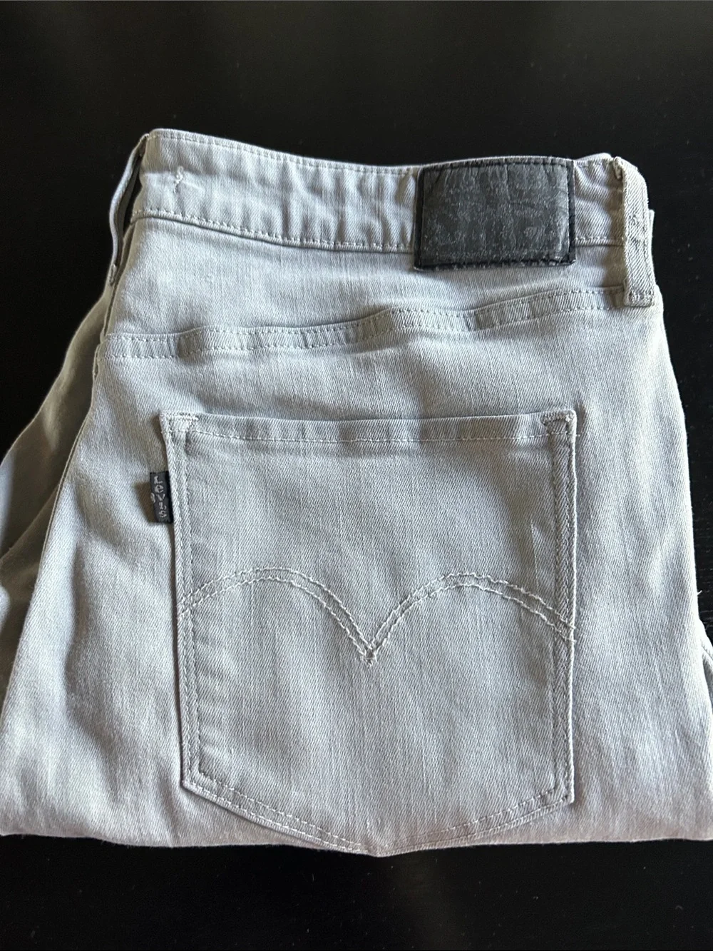 Levi's Men's Light Gray Slim Jeans - Neutral Casual Denim
